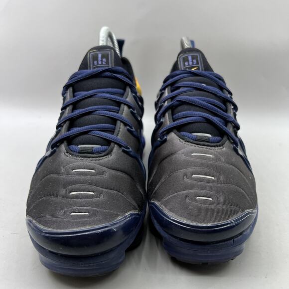 Nike Air Vapormax Plus Running Shoes Women Size 7.5 Black Yellow Comfort Sneaker - Picture 2 of 8